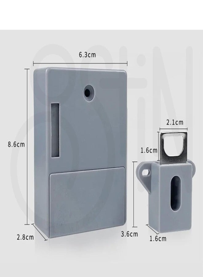 Ostin قفل خزانة إلكتروني ذكي من أوستين، قفل باب خزانة مخفي بتقنية RFID، قفل درج بمستشعر بطاقة/بطاقة، قفل باب خزانة مخفي بتقنية RFID - Image 2